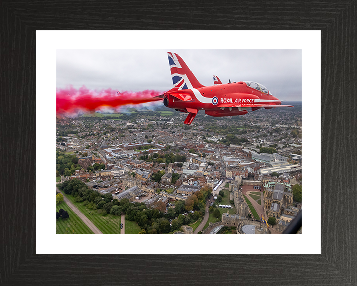 RAF Red Arrows Windsor Flyover 2025 Photo Print - Royal Air Force Aircraft