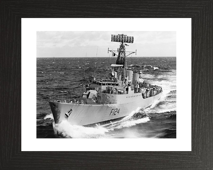 HMS Zulu (F124) Photo Print - At Sea Sept 1965 - Royal Navy Tribal Class Frigate Posters, Prints, & Visual Artwork Hampshire Prints 10 x 8 Black Frame Yes