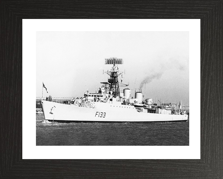 HMS Tartar (F133) Photo Print - Leaving Portsmouth 1984 - Royal Navy Tribal Class Frigate