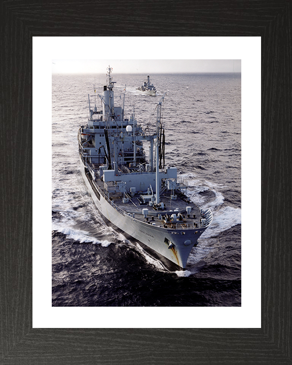 RFA Grey Rover (A269) Photo Print - High Bow View - Royal Fleet Auxiliary Rover Class Tanker Posters, Prints, & Visual Artwork Hampshire Prints 10 x 8 Black Frame Yes