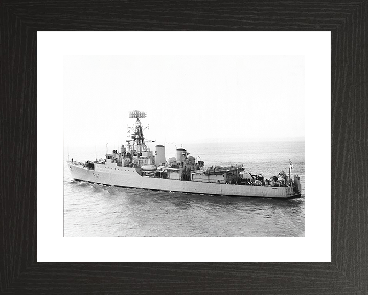 HMS Ashanti (F117) Royal Navy Tribal Class Frigate Port Side View Photo Print Wall Art Decor Posters, Prints, & Visual Artwork Hampshire Prints 10 x 8 Black Frame Yes