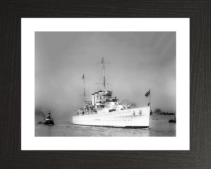 HMS Sussex (96) Royal Navy County class heavy cruiser Photo Print or Framed Print - Hampshire Prints