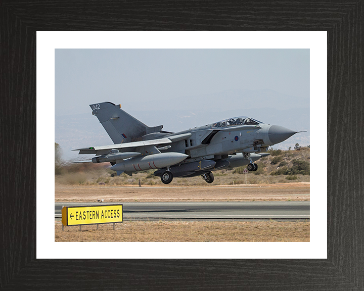 RAF Tornado GR4 903 Expeditionary Air Wing Photo Print - Royal Air Force Aircraft Hampshire Prints 10 x 8 Black Frame Yes