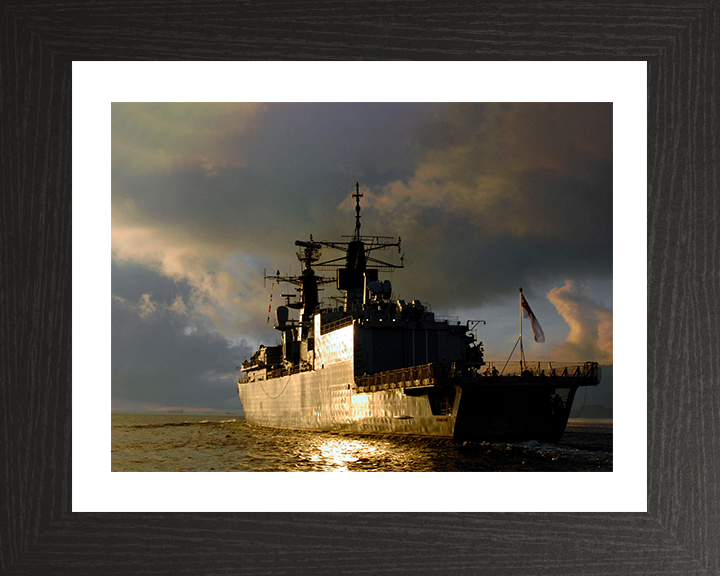 HMS Chatham (F87) Photo Print - Sierra Leone 2006 - Royal Navy Type 22 Frigate Posters, Prints, & Visual Artwork Hampshire Prints 10 x 8 Black Frame Yes
