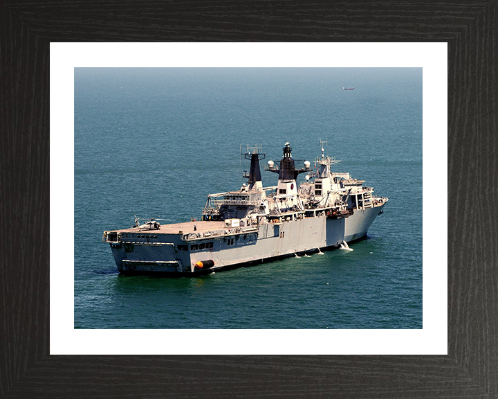 HMS Bulwark (L15) Photo Print - Gulf 2006 - Royal Navy Albion Class Amphibious Ship Posters, Prints, & Visual Artwork Hampshire Prints 10 x 8 Black Frame Yes