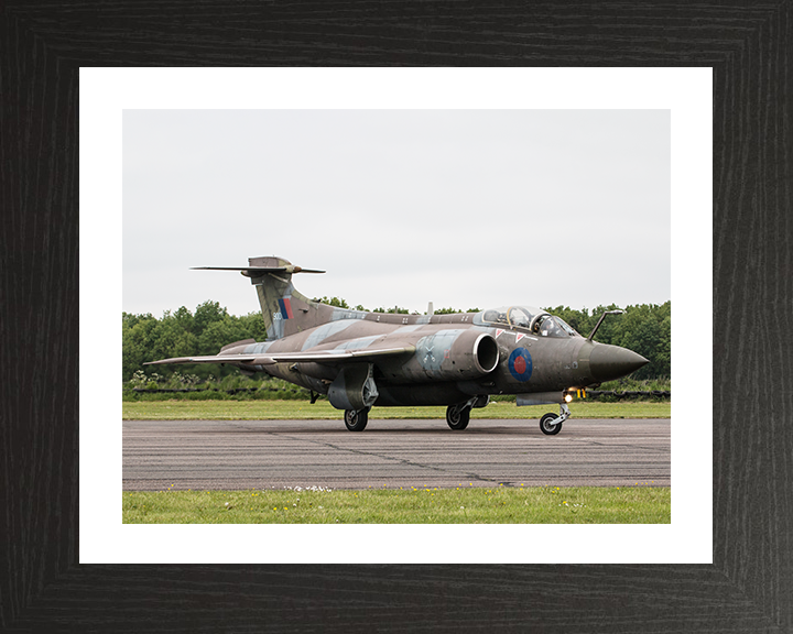 RAF Buccaneer on a runway 2015 Photo Print - Royal Air Force Aircraft Posters, Prints, & Visual Artwork Hampshire Prints 10 x 8 Black Frame Yes