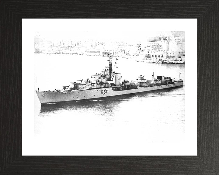 HMS Venus R50 (F50) | Photo Print | Framed Print | Poster | Type 15 | Frigate | Royal Navy Hampshire Prints