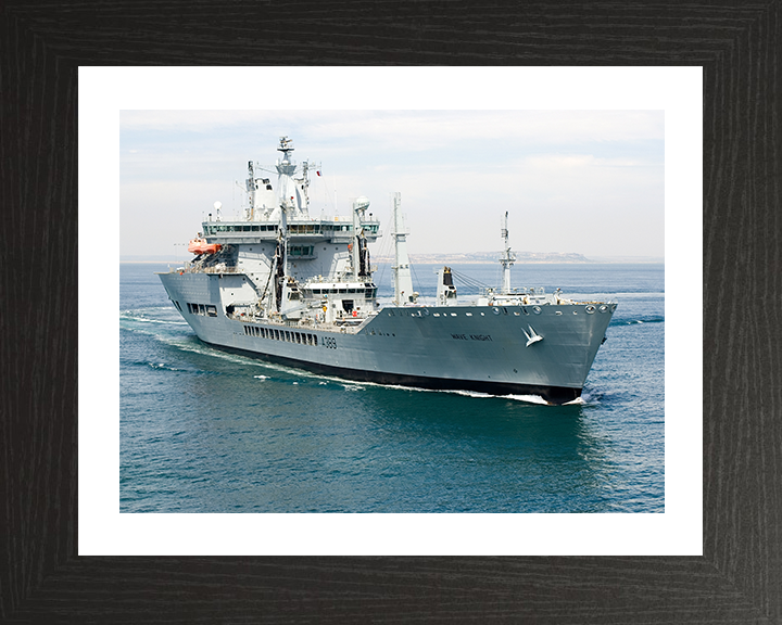 RFA Wave Knight (A389) Photo Print - At Sea July 2006 - Royal Fleet Auxiliary Wave Class Tanker Posters, Prints, & Visual Artwork Hampshire Prints 10 x 8 Black Frame Yes