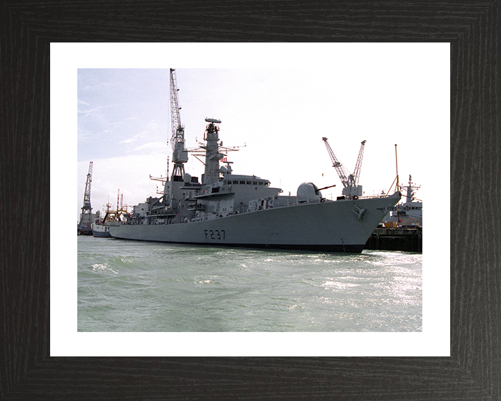 HMS Westminster (F237) Photo Print - Portsmouth - Royal Navy Type 23 Frigate Hampshire Prints 10 x 8 Black Frame Yes