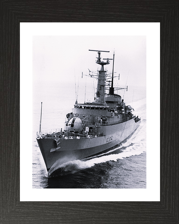 HMS Amazon (F169) Royal Navy Type 21 Frigate Sea Trials 1973 Photo Print Wall Art Decor Posters, Prints, & Visual Artwork Hampshire Prints 10 x 8 Black Frame Yes