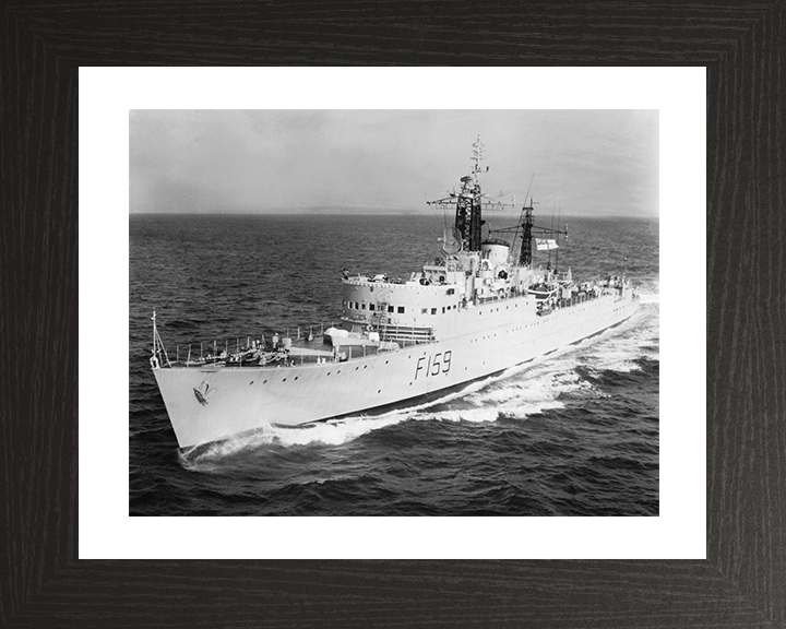 HMS Wakeful (F159) Photo Print - At Sea 1966 - Royal Navy Type 15 Frigate Posters, Prints, & Visual Artwork Hampshire Prints 10 x 8 Black Frame Yes