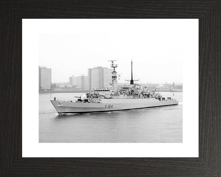 HMS Ardent (F184) Royal Navy Type 21 Frigate Leaving Portsmouth Photo Print Wall Art Decor Posters, Prints, & Visual Artwork Hampshire Prints 10 x 8 Black Frame Yes