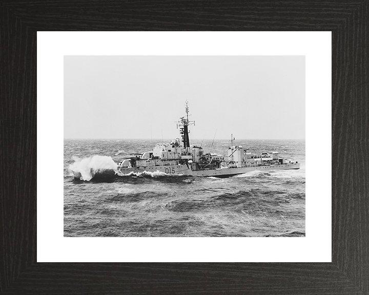 HMS Cavendish (D15) Royal Navy C Class Destroyer In Rough Sea Photo Print Wall Art Decor Posters, Prints, & Visual Artwork Hampshire Prints 10 x 8 Black Frame Yes