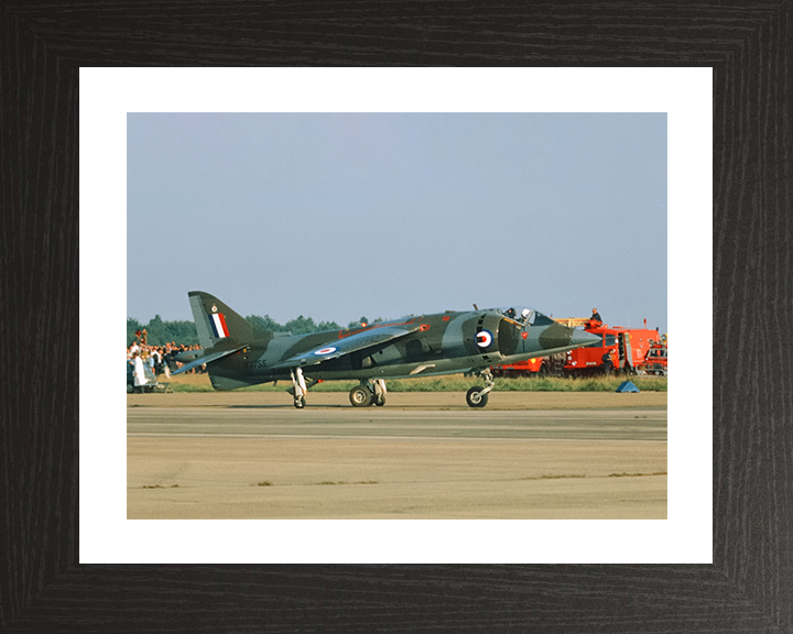 RAF Hawker Siddeley Harrier GR.1 Jet 1969 Photo Print - Royal Air Force Aircraft Posters, Prints, & Visual Artwork Hampshire Prints 10 x 8 Black Frame Yes