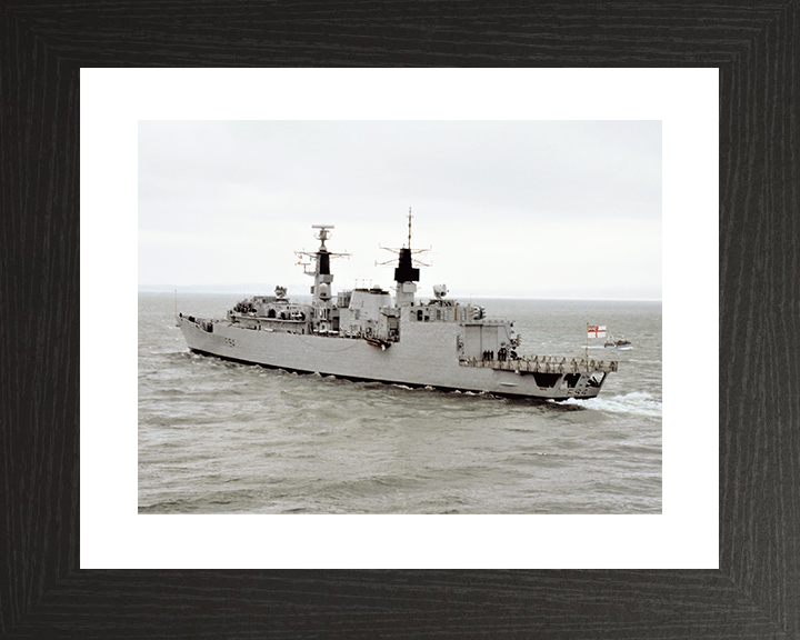 HMS Beaver (F93) Royal Navy Type 22 Frigate Underway Photo Print Wall Art Decor Posters, Prints, & Visual Artwork Hampshire Prints 10 x 8 Black Frame Yes