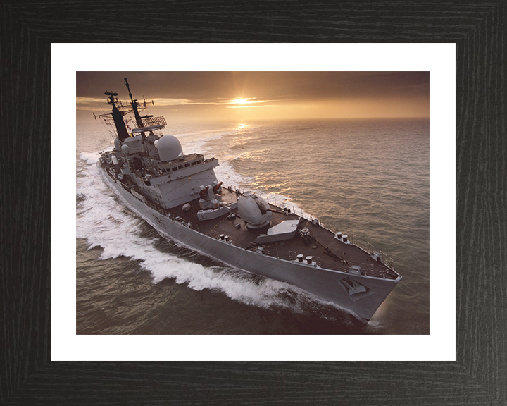 HMS Southampton (D90) Photo Print - At Sunset 2007 - Royal Navy Type 42 Destroyer