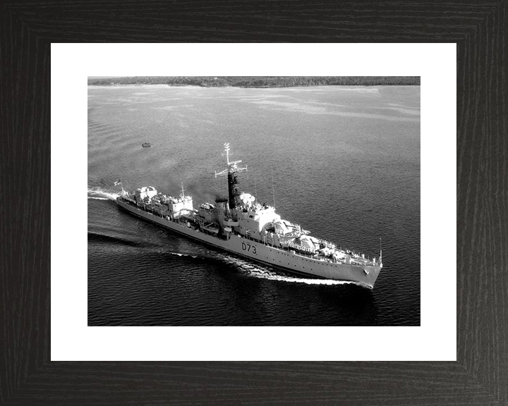 HMS Cavalier (D73) Royal Navy C Class Destroyer At Sea Photo Print Wall Art Decor Posters, Prints, & Visual Artwork Hampshire Prints 10 x 8 Black Frame Yes