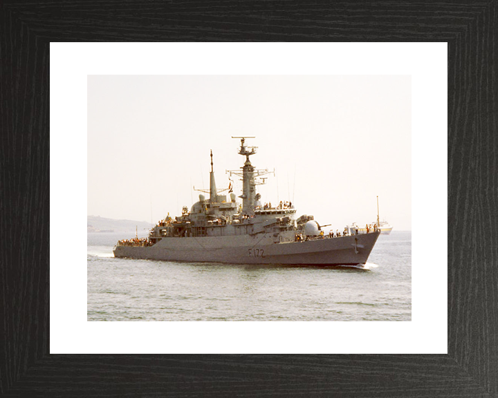 HMS Ambuscade (F172) Royal Navy Type 21 Frigate During Families Day Photo Print Wall Art Decor Posters, Prints, & Visual Artwork Hampshire Prints 10 x 8 Black Frame Yes