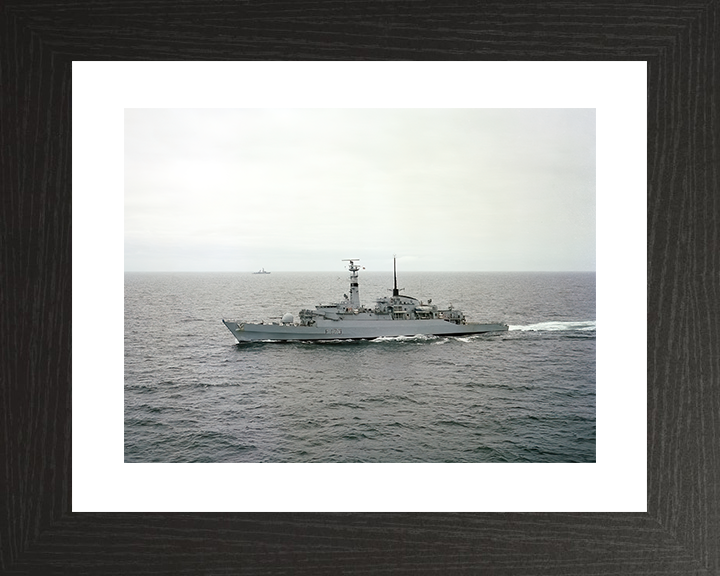 HMS Arrow (F173) Royal Navy Type 21 Frigate Port Beam View Photo Print Wall Art Decor Posters, Prints, & Visual Artwork Hampshire Prints 10 x 8 Black Frame Yes