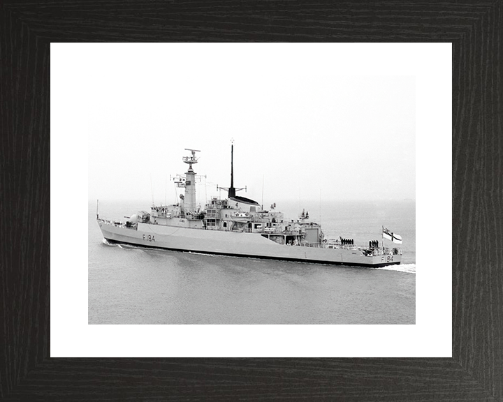 HMS Ardent (F184) Royal Navy Type 21 Frigate Leaving Harbour Photo Print Wall Art Decor Posters, Prints, & Visual Artwork Hampshire Prints 10 x 8 Black Frame Yes