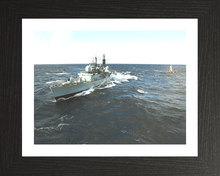 HMS Liverpool (D92) Photo Print - Atlantic Ocean 2005 - Royal Navy Type 42 Destroyer Posters, Prints, & Visual Artwork Hampshire Prints 10 x 8 Black Frame Yes