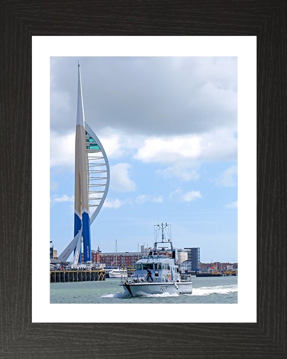HMS Blazer (P279) Photo Print - Portsmouth 2019 - Royal Navy Archer Class P2000 Patrol Vessel Posters, Prints, & Visual Artwork Hampshire Prints 10 x 8 Black Frame Yes