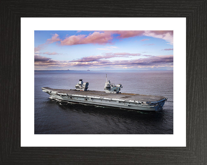 HMS Prince of Wales R09 Royal Navy Queen Elizabeth Class aircraft carrier Photo Print or Framed Print - Hampshire Prints