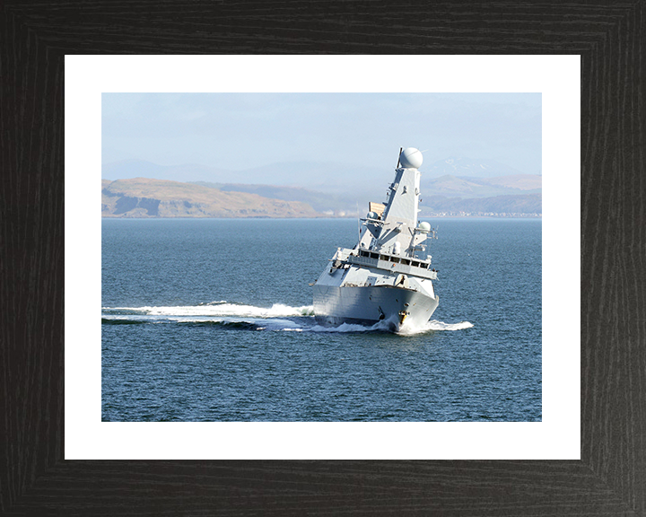 HMS Diamond (D34) Royal Navy Type 45 Destroyer Exercise Joint Warrior 2013 Photo Print Wall Art Decor Posters, Prints, & Visual Artwork Hampshire Prints 10 x 8 Black Frame Yes