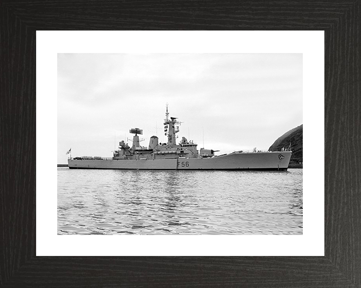 HMS Argonaut (F56) Photo Print - Plymouth sound 1969 - Royal Navy Leander Class Frigate Posters, Prints, & Visual Artwork Hampshire Prints 10 x 8 Black Frame Yes