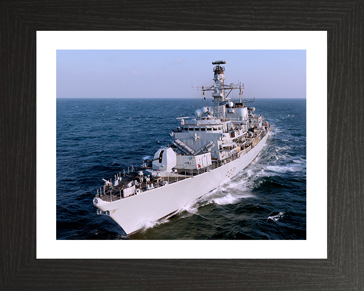HMS Argyll (F231) Photo Print - Middle East 2009 - Royal Navy Type 23 Frigate Hampshire Prints 10 x 8 Black Frame Yes