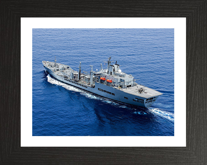 RFA Wave Knight A389 | Photo Print | Framed Print | Wave class | Fleet Tanker | Royal Fleet Auxiliary Hampshire Prints 10 x 8 Black Frame Yes