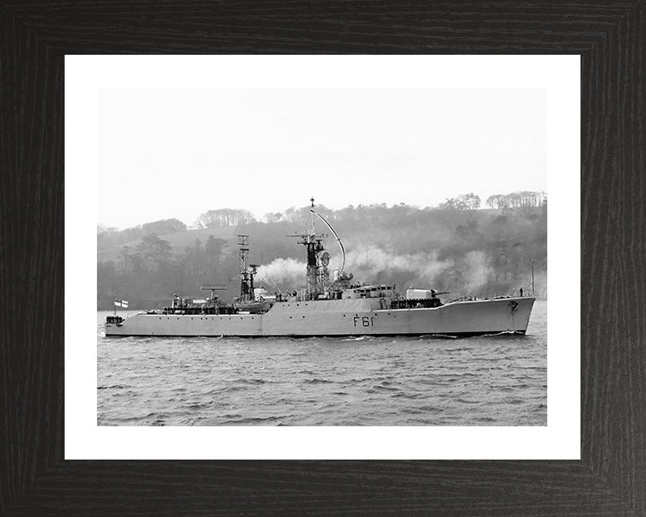 HMS Llandaff F61 Royal Navy Salisbury class Frigate Photo Print or Framed Print - Hampshire Prints
