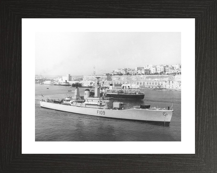 HMS Leander (F109) Photo Print - Malta 1966 - Royal Navy Leander Class Frigate