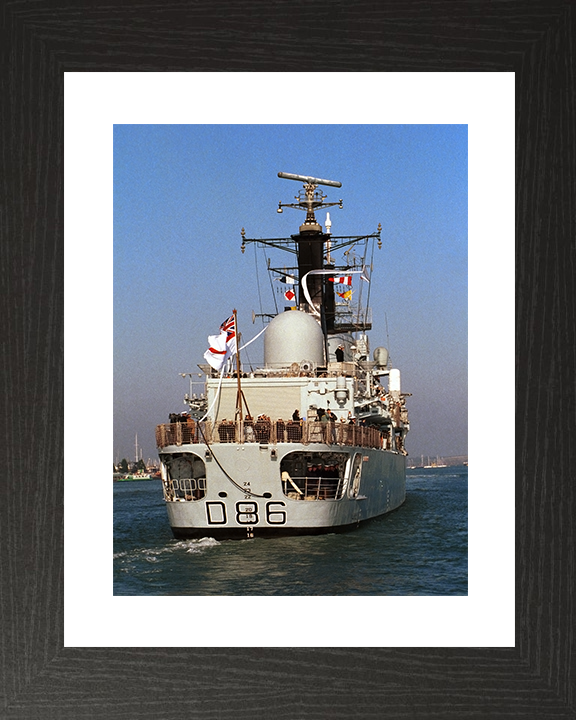 HMS Birmingham (D86) Royal Navy Type 42 Destroyer Pays Off 1999 Photo Print Wall Art Decor Posters, Prints, & Visual Artwork Hampshire Prints 10 x 8 Black Frame Yes