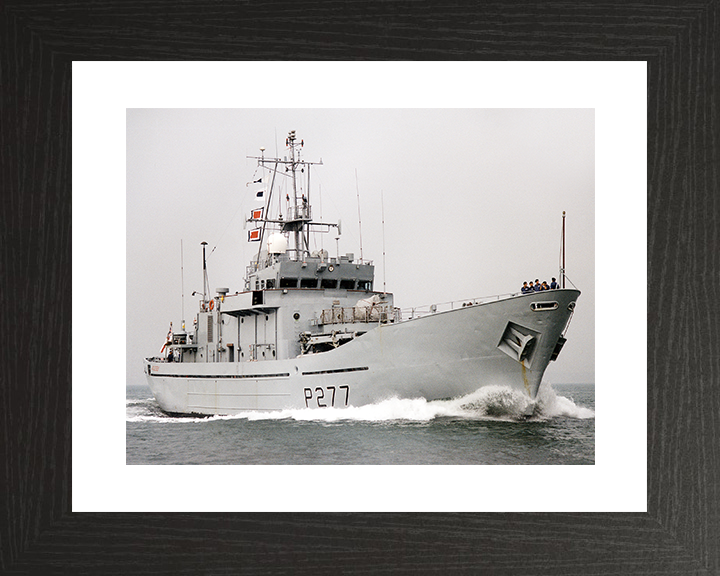 HMS Anglesey (P277) Royal Navy Island Class Patrol Vessel Underway Photo Print Wall Art Decor Posters, Prints, & Visual Artwork Hampshire Prints 10 x 8 Black Frame Yes