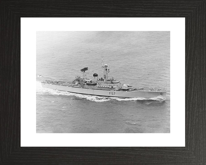 HMS Andromeda (F57) Royal Navy Leander Class Frigate High Starboard View Photo Print Wall Art Decor Posters, Prints, & Visual Artwork Hampshire Prints