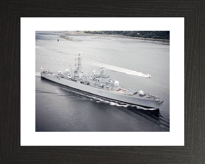HMS Bristol (D23) Royal Navy Type 82 Destroyer Entering Harbour Photo Print Wall Art Decor Posters, Prints, & Visual Artwork Hampshire Prints 10 x 8 Black Frame Yes