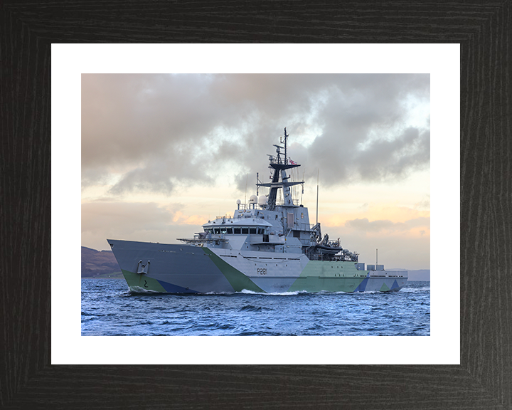 HMS Tyne (P281) Photo Print - At Sunset 2025 - Royal Navy River Class Patrol Vessel