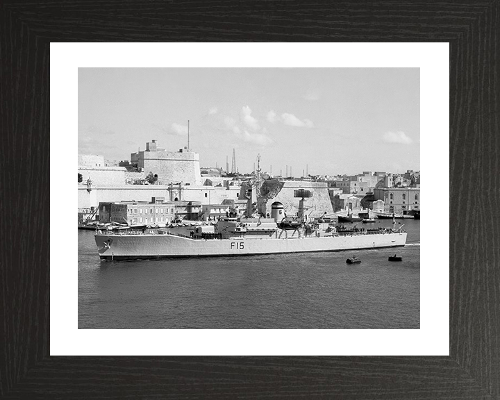 HMS Euryalus (F15) Photo Print - Malta 1964 - Royal Navy Leander Class Frigate