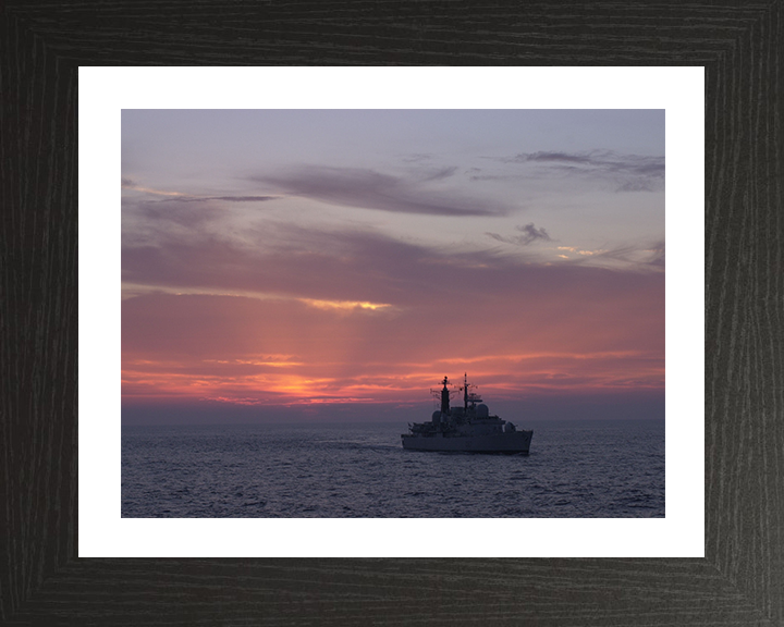 HMS Newcastle (D87) Photo Print - At Sunset 2000 - Royal Navy Type 42 Destroyer