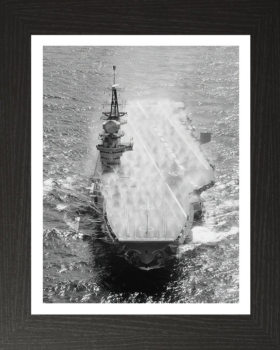 HMS Hermes R12 Royal Navy Centaur class Aircraft carrier Photo Print or Framed Print - Hampshire Prints