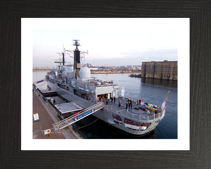 HMS Exeter (D89) Photo Print - London Boat Show 2008 - Royal Navy Type 42 Destroyer Posters, Prints, & Visual Artwork Hampshire Prints 10 x 8 Black Frame Yes