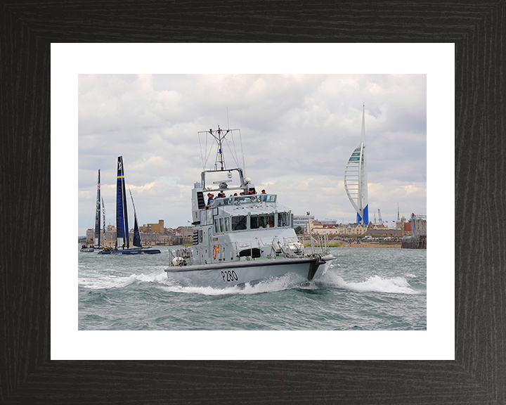 HMS Dasher (P280) Photo Print - Southsea 2015 - Royal Navy Archer Class P2000 Patrol Vessel Posters, Prints, & Visual Artwork Hampshire Prints 10 x 8 Black Frame Yes