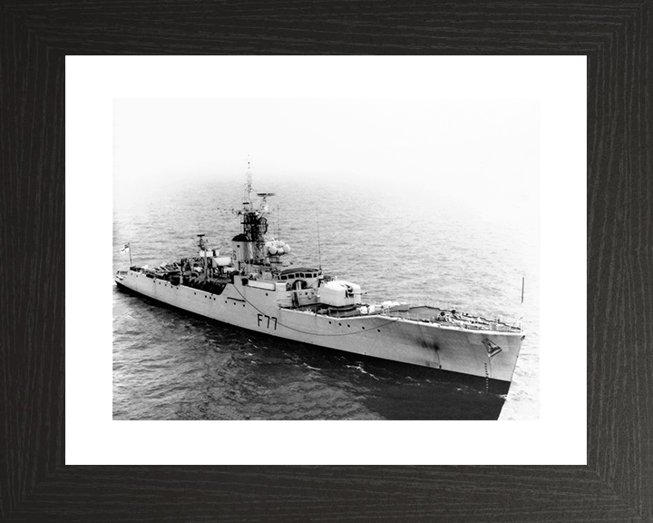 HMS Blackpool (F77) Royal Navy Whitby Class Frigate Starboard View Photo Print Wall Art Decor Posters, Prints, & Visual Artwork Hampshire Prints 10 x 8 Black Frame Yes