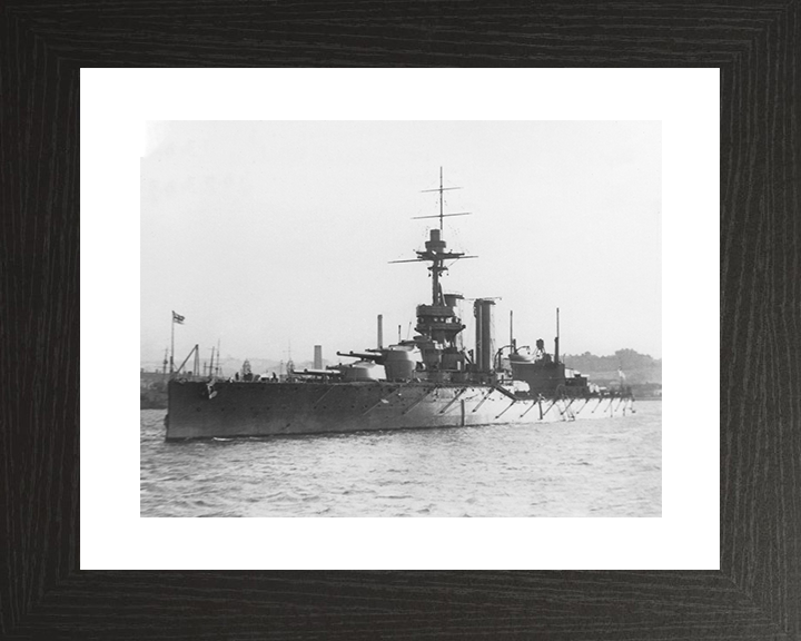 HMS Ajax (1912) Royal Navy V Class Battleship Photo Print Warship Wall Art Posters, Prints, & Visual Artwork Hampshire Prints 10 x 8 Black Frame Yes