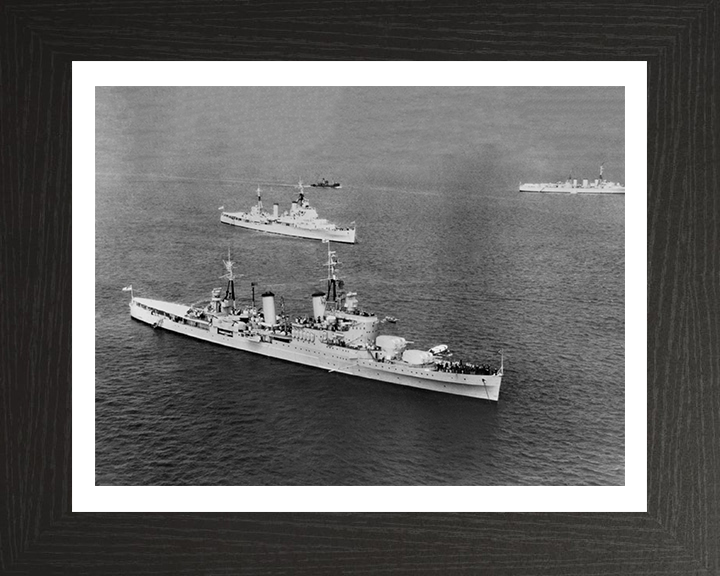 HMS Glasgow C21 Royal Navy Town class light cruiser Photo Print or Framed Print - Hampshire Prints