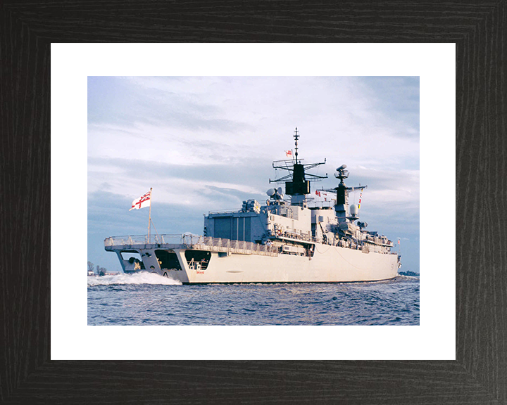 HMS Brave (F94) Royal Navy Type 22 Frigate Low Starboard Quarter View Photo Print Wall Art Decor Posters, Prints, & Visual Artwork Hampshire Prints 10 x 8 Black Frame Yes