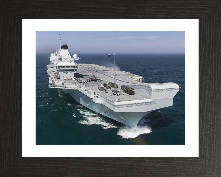 HMS Queen Elizabeth R08 Royal Navy Queen Elizabeth Class Aircraft Carrier Photo Print or Framed Print - Hampshire Prints