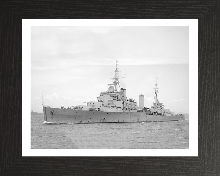 HMS Gambia (48) Royal Navy Fiji class light cruiser Photo Print or Framed Photo Print - Hampshire Prints