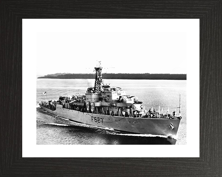HMS Mounts Bay (F627) Photo Print - at sea - Royal Navy Bay Class Frigate Posters, Prints, & Visual Artwork Hampshire Prints 10 x 8 Black Frame Yes